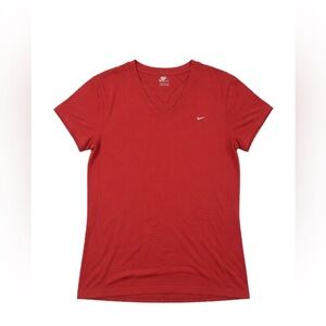 Nike Women's Short Sleeve Red Tee